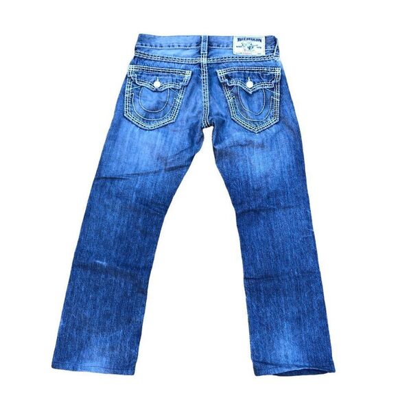 True Religion Jeans Size 30 STRAIGHT Blue - Picture 2 of 8